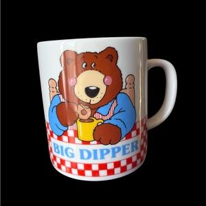 Vtg. 1980s Avon BIG DIPPER Bear Coffee Cup Mug Ceramic